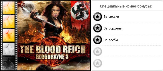 Рейтинг фильма БЛАДРЕЙН 3: ТРЕТИЙ РЕЙХ / Bloodrayne: The Third Reich (2010), оценка киноленты, дополнительные награды