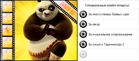 Рейтинг анимационного фильма КУНГ-ФУ ПАНДА 2 / Kung Fu Panda 2 (2011), оценка киноленты, дополнительные награды