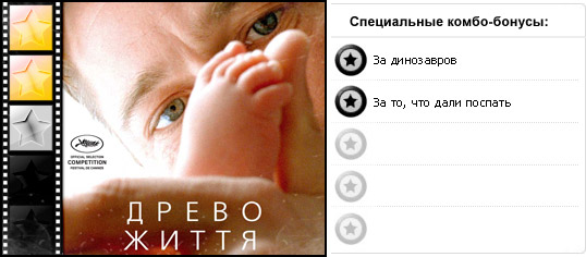 Рейтинг фильма ДРЕВО ЖИЗНИ / The Tree of Life (2011), оценка киноленты, дополнительные награды