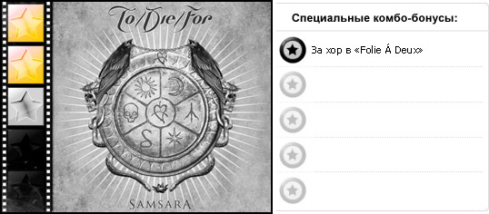 Рейтинг альбома готик-метал группы TO/DIE/FOR — Samsara (2011). Дополнительные награды